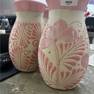 Pink Floral Vase